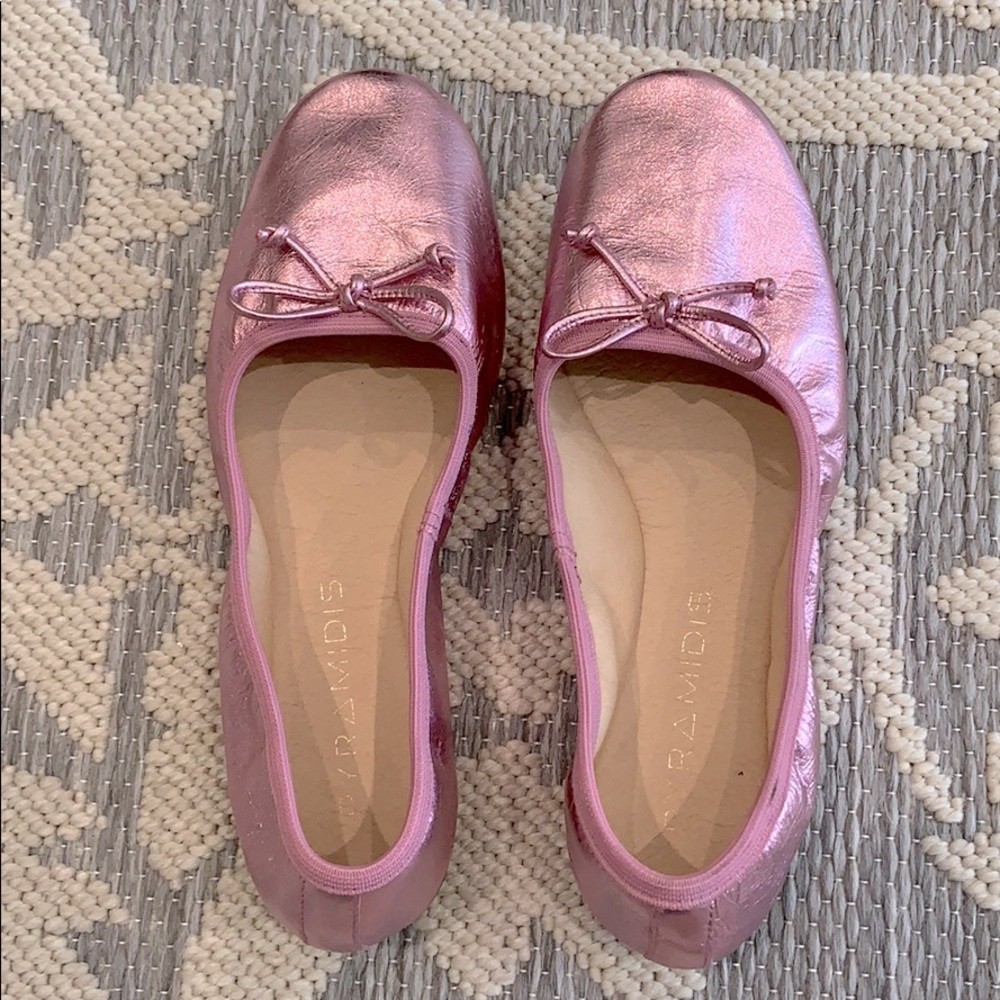 Pink ballet flats
